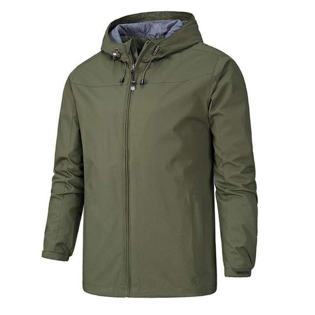 Levoire | Hommes Veste Imperméable Chaude Armée Verte