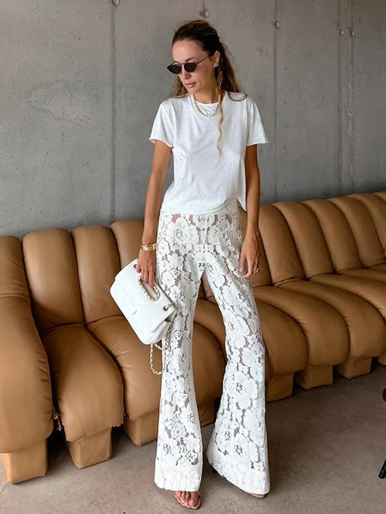 Levoire | Été Sexy Blonde Transparent Pantalon L