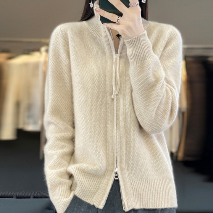 Levoire | Gilet Élégant Et Confortable À Fermeture Éclair Beige