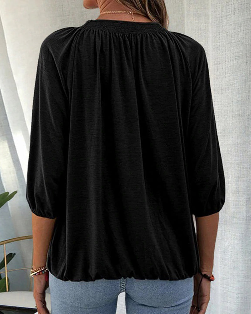 Caro™ - Blouse chic avec manches d'évêque