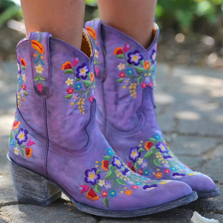 Levoire | Bottes De Cowboy Vintage Imperméables Lilas