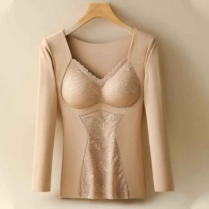 Levoire | Haut En Dentelle Réchauffante Avec Détail Sculptant Haut de couverture