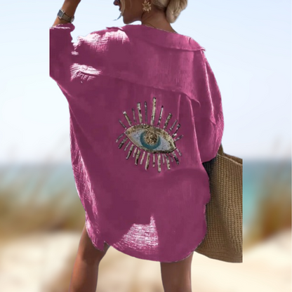 Levoire | Chemisier d'été de plage Fuchsia