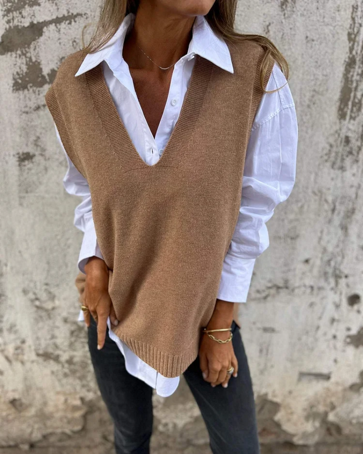 Levoire | Sweat Zippé Décontracté Marron