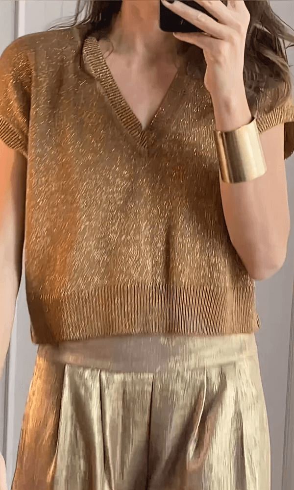 Levoire | Ensemble Femme Deux Pièces Haut Élégant Et Pantalons Set