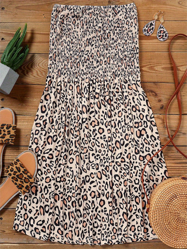 Levoire | Robe Mini d'été tendance pour femmes avec imprimé animal, look audacieux pour les femmes