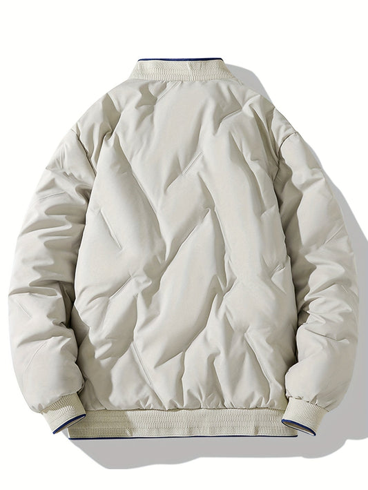 Levoire | Veste À Col Baseball À Manches Longues Avec Fermeture Éclair