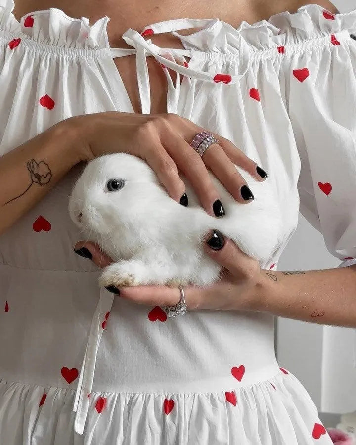 Levoire | Robe sexy avec un motif en forme de cœur et un design décolleté