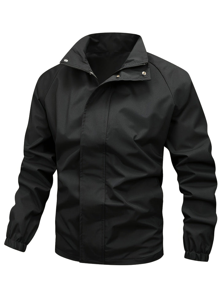 Levoire | Veste Homme Noire Avec Col Montant
