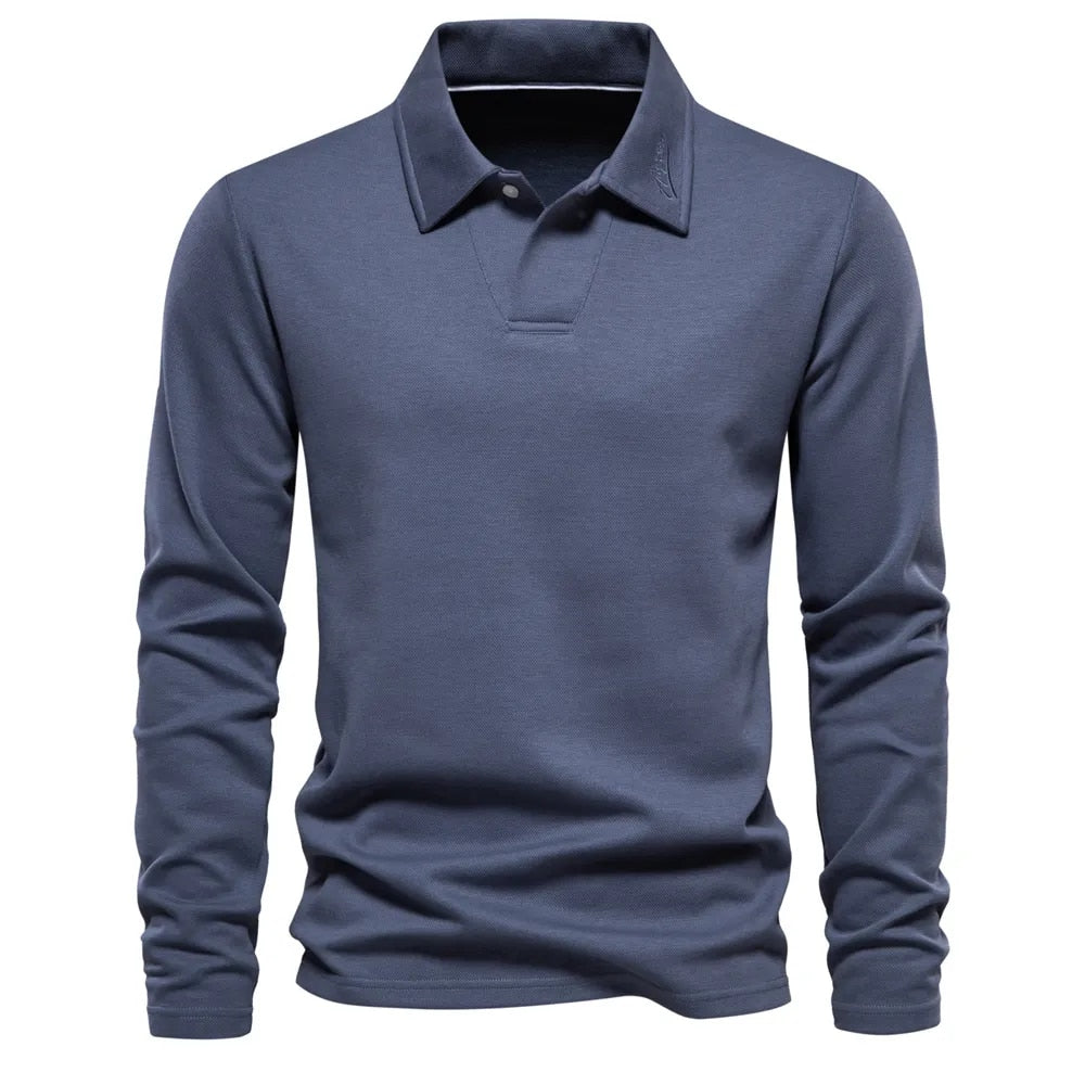 Levoire | Pull Polo Stylé Bleu