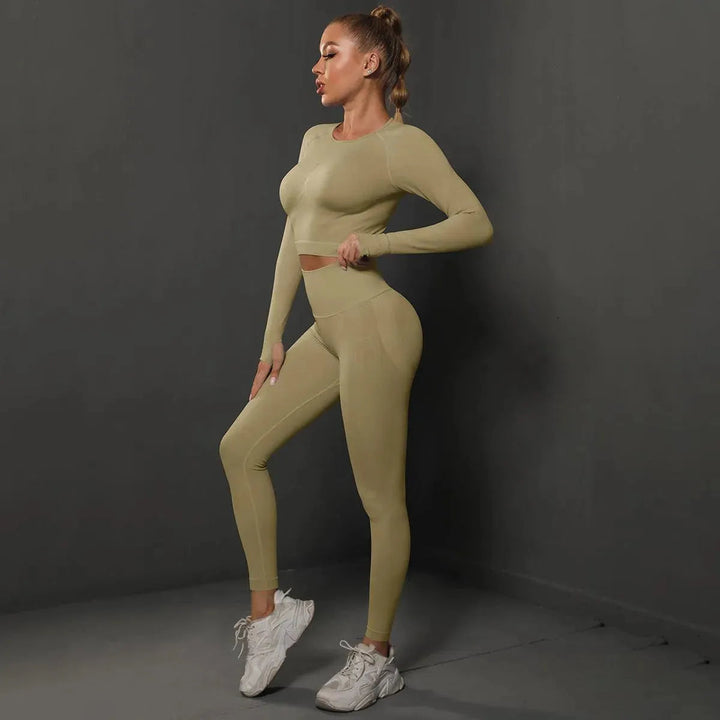 Levoire | Pantalons de yoga et haut parfaits Khaki