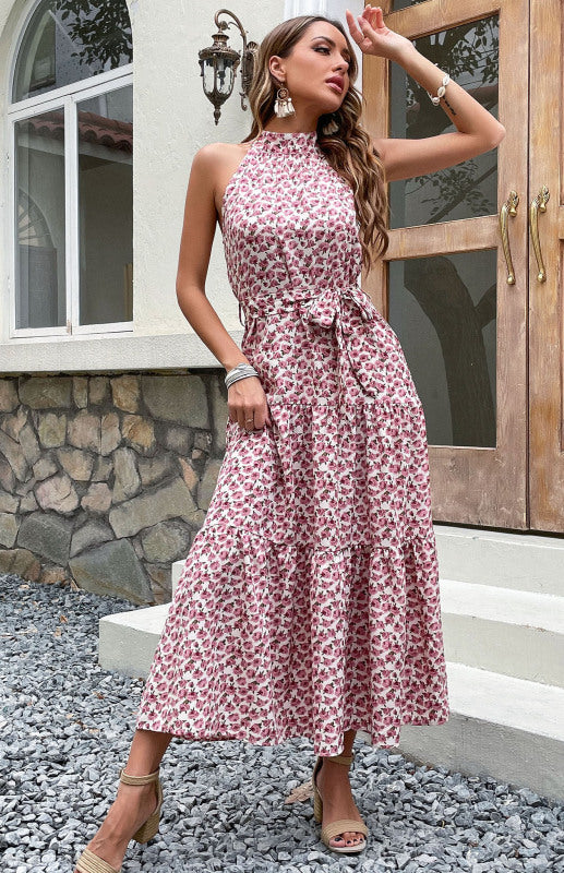 Levoire | Robe Midi Été Femme Sling Slim Halter