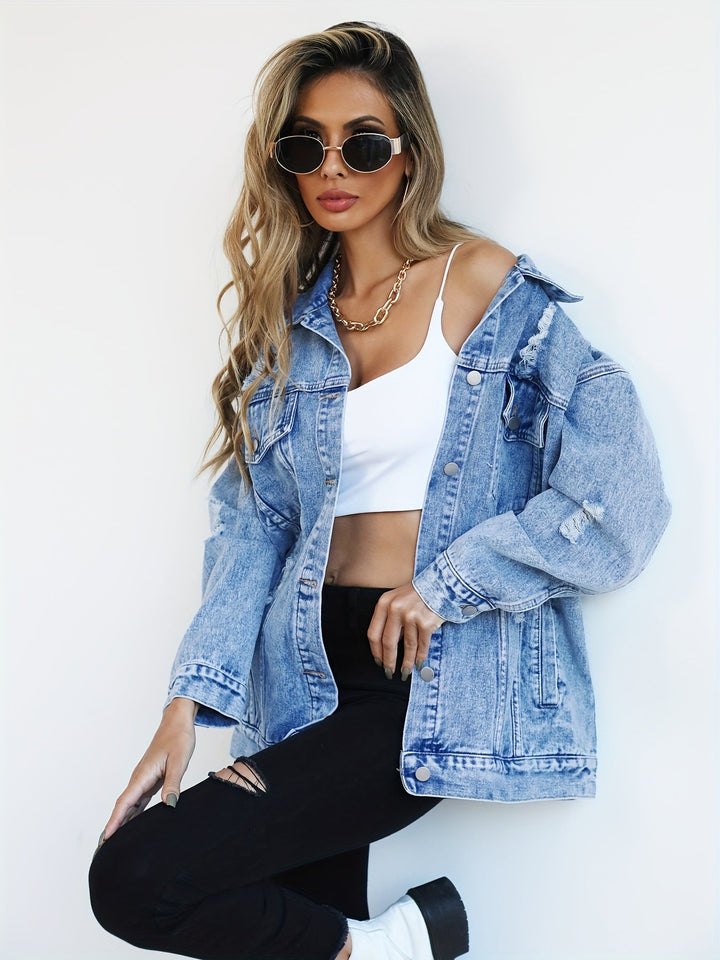 Levoire | Pestyt Bleu Longue Manche Veste En Jean Napeilla
