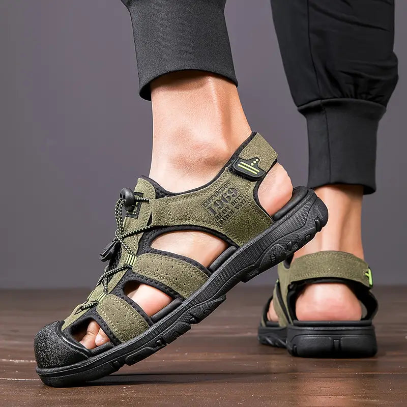 Levoire | Sandales De Randonnée Suspendues À Lacets Pour Hommes vert olive