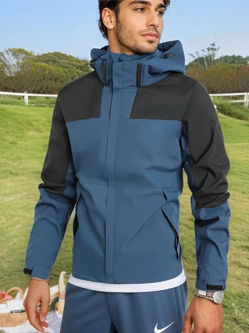 Levoire | Veste Imperméable Avec Capuche, À Manches Longues Et Zip