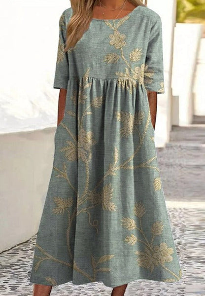 Levoire | Robe Longue Avec Coupe Confortable Bleu 2