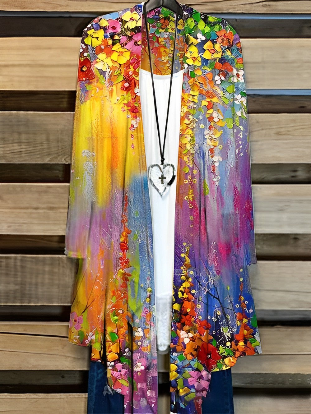 Levoire | Robe de femme décontractée avec peinture à l'huile 4