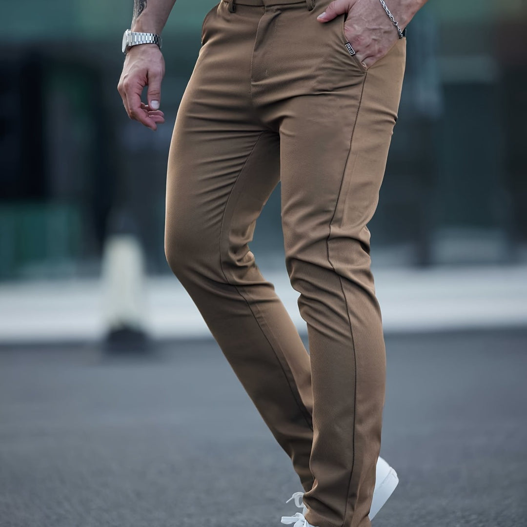 Levoire | Vêtements De Plein Air Pour Hommes De Loisirs Pantalon Uni Chameau