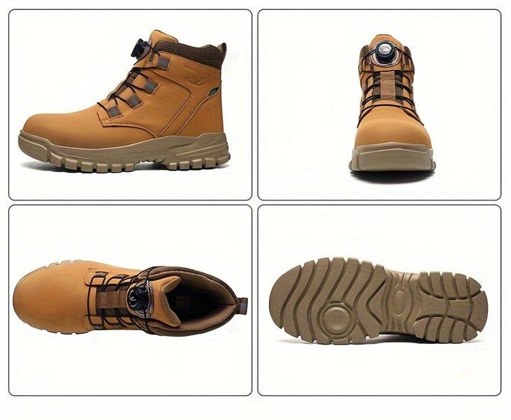 Levoire | Bottes De Sécurité Mi-Haute Durables Avec Fermeture Magnétique Tournante Pour Hommes