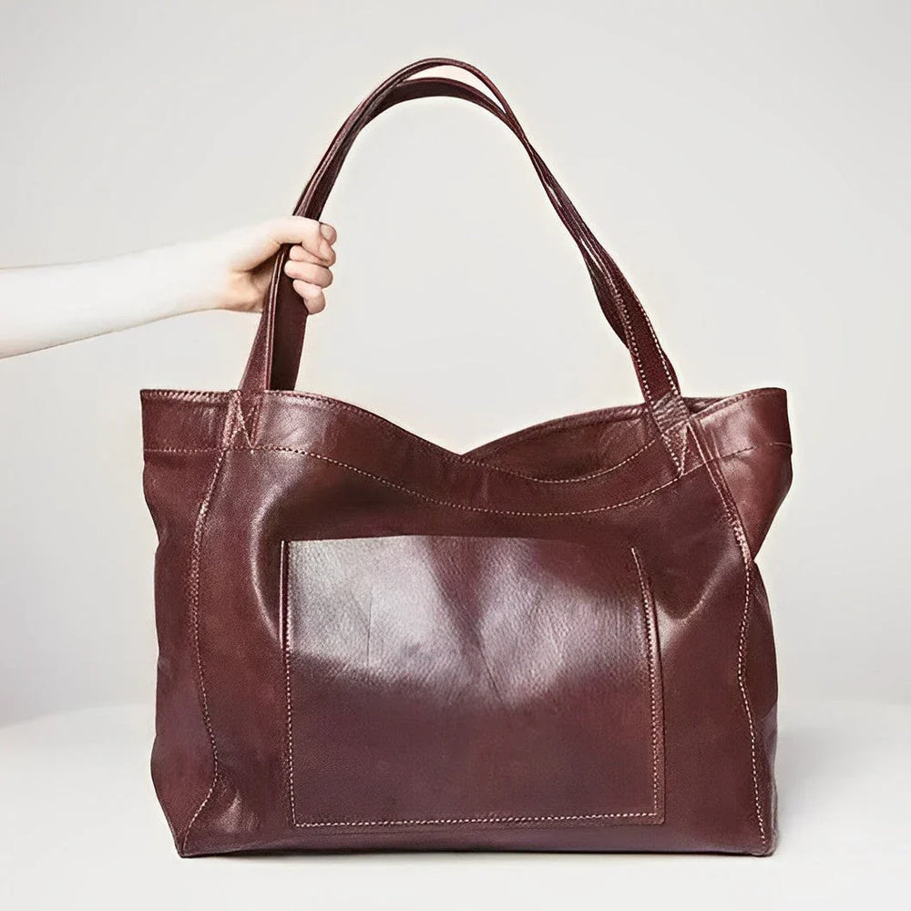 Levoire | Sac À Main Rétro En Cuir Pour Collection De Vin Brun foncé
