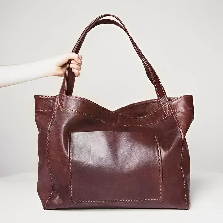 Levoire | Sac À Main Rétro En Cuir Pour Collection De Vin Brun foncé