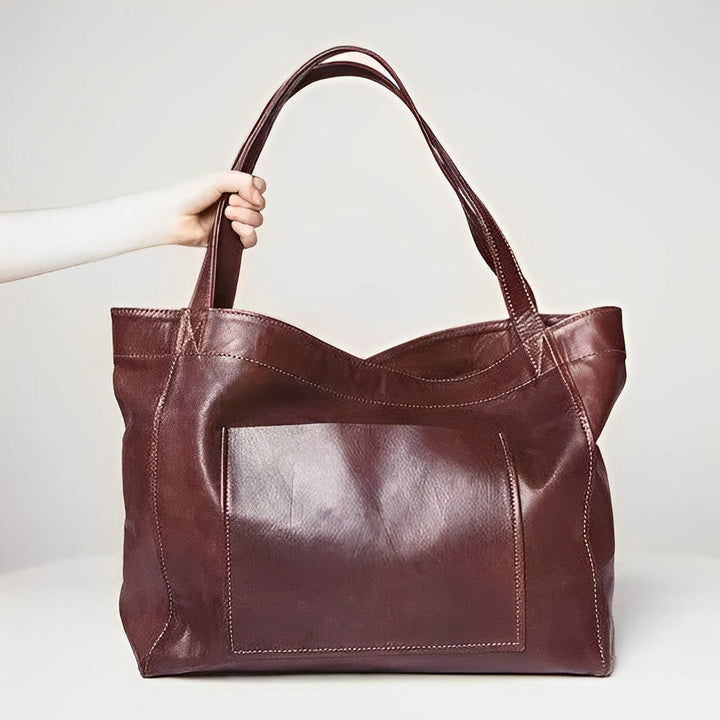 Levoire | Sac en cuir classique au style rétro Marron foncé