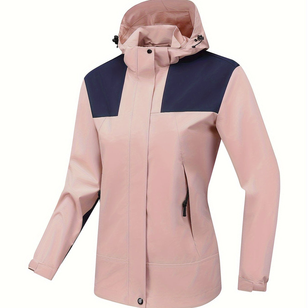 Levoire | Veste De Randonnée Imperméable Pour Femmes Avec Capuche La couleur de Rosan