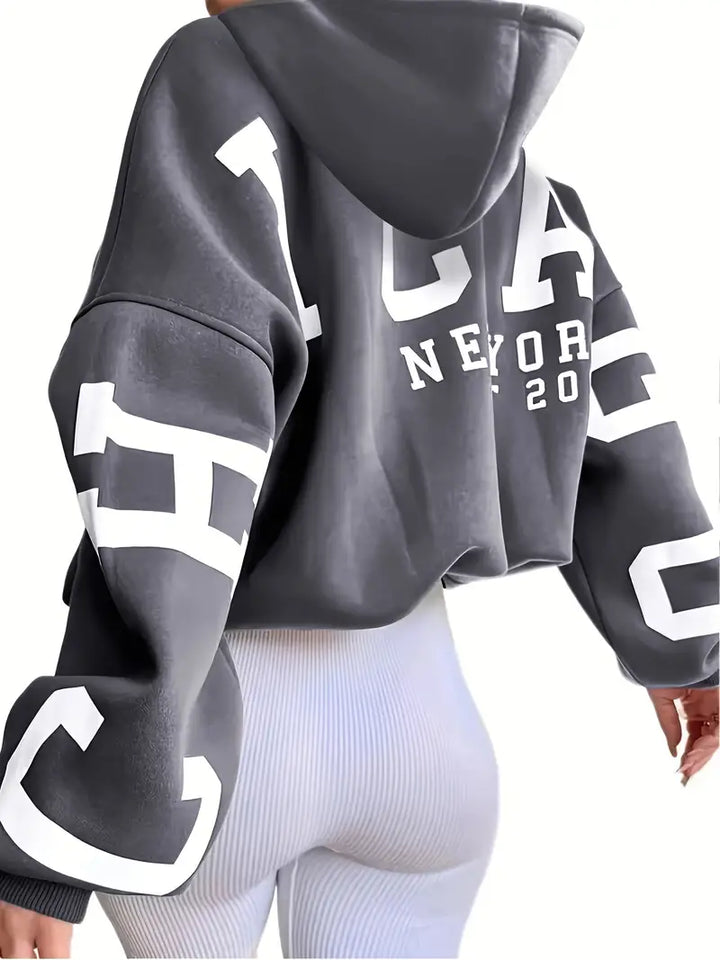 Levoire | Sweat à capuche général, moderne et confortable Gris