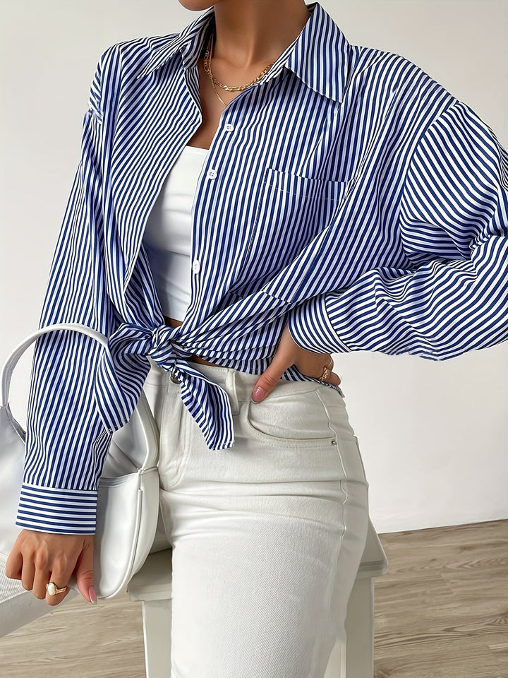 Levoire | Chemise À Carreaux Avec Bouton Et Poche Poitrine Élégante