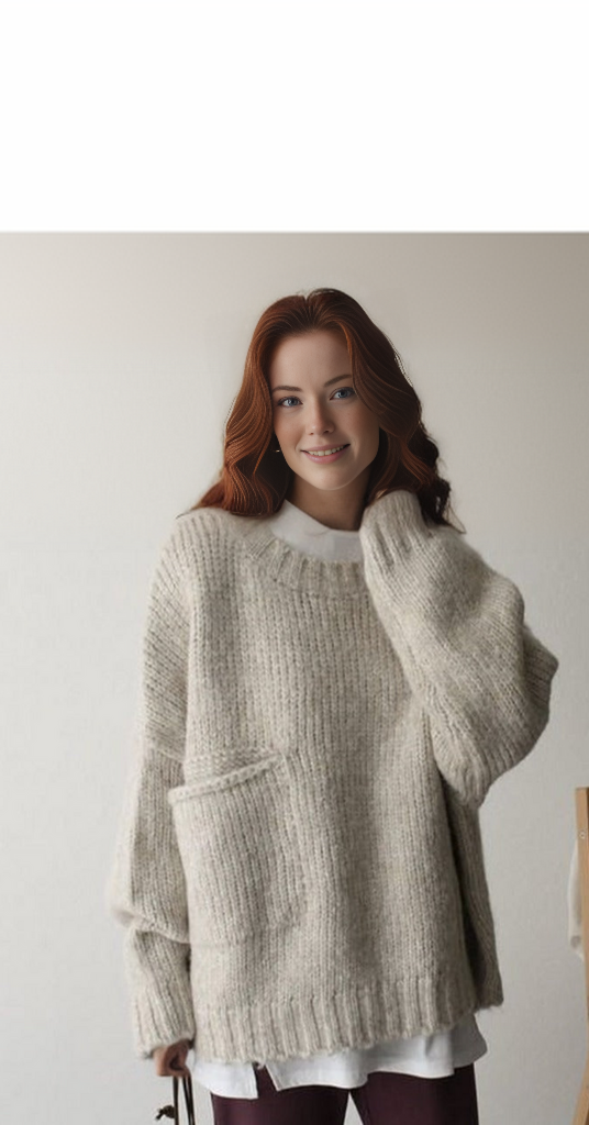 Levoire | Bergroer Pull En Maille Avec Poche