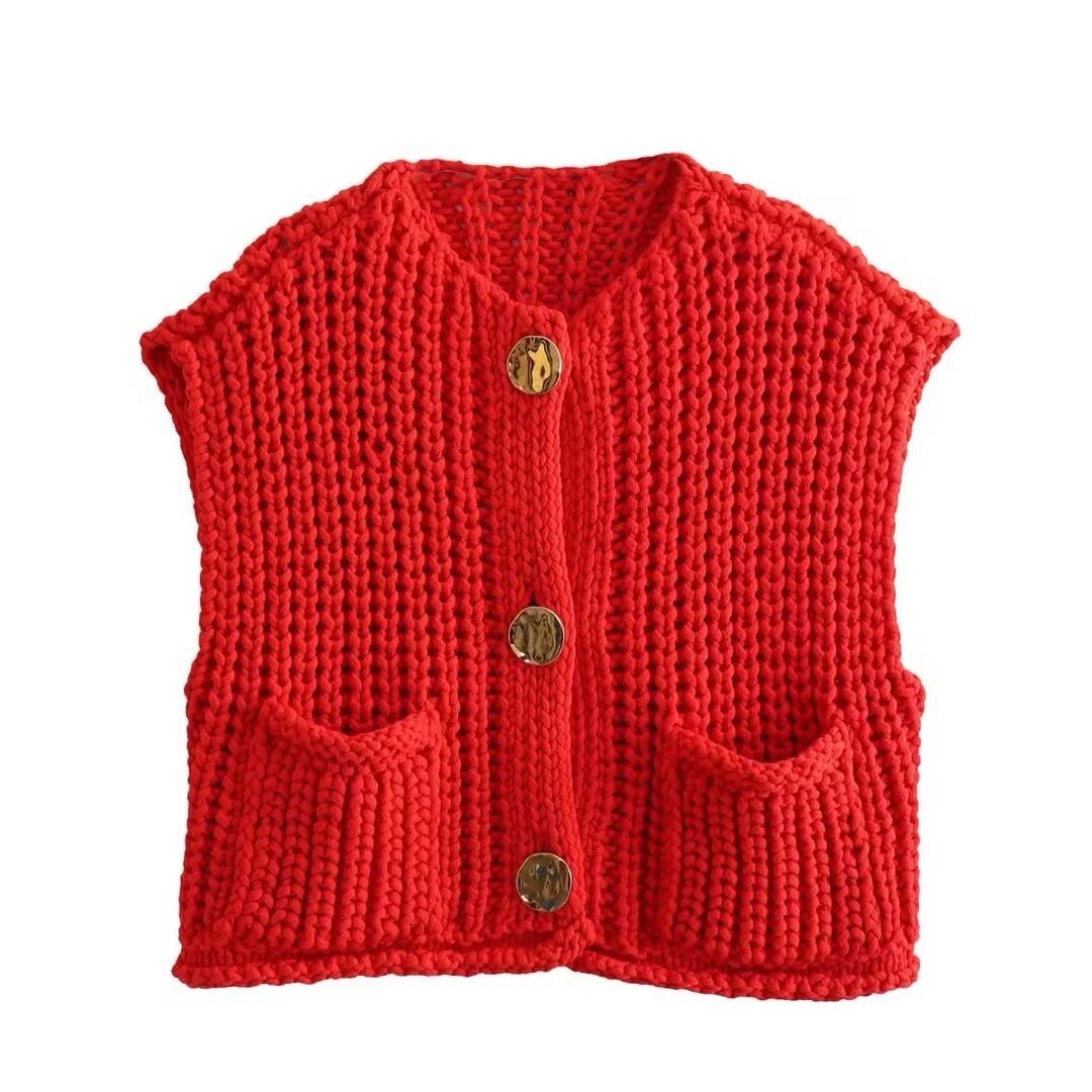 Levoire | Pull À Col Rond Pour Femmes Rouge (seulement 2 en stock)