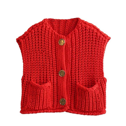 Levoire | Pull À Col Rond Pour Femmes Rouge (seulement 2 en stock)
