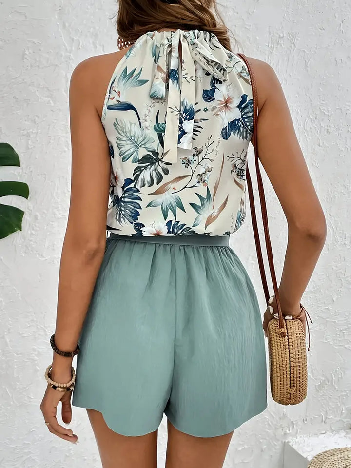 Levoire | Ensemble Deux Pièces Imprimé Tropical Design