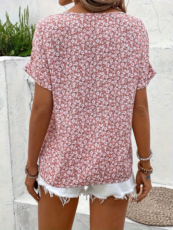 Levoire | Chemisier Avec Motif Floral Et Col Rond Pour Femmes