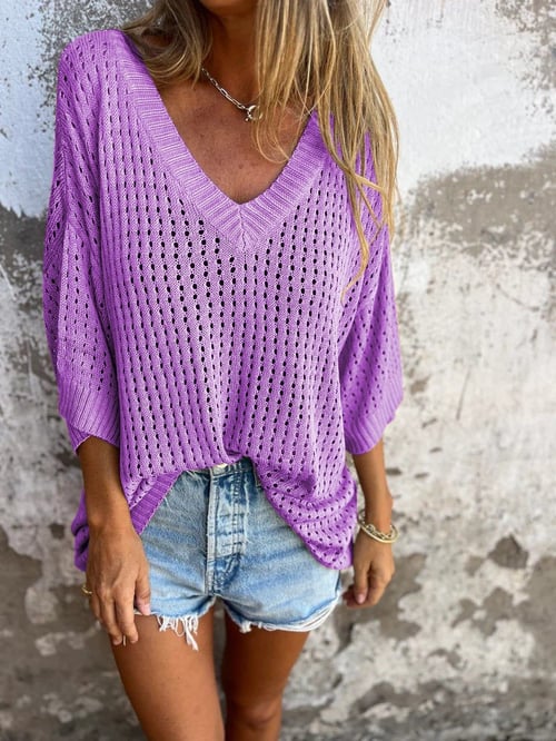 Levoire | Haut Casual Chic Lilas