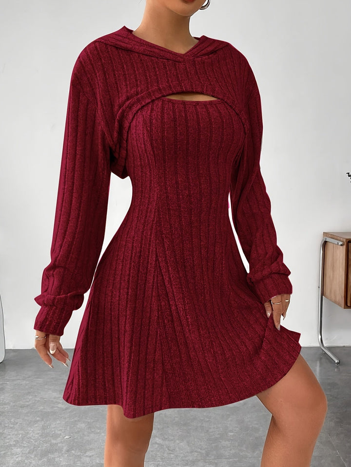 Levoire | Robe Ensemble Avec Sweatshirt Pour Femmes Helen Bordeaux