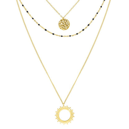 Levoire | Colliers Sautoir en acier inoxydable doré à l'or fin - Livraison Offerte