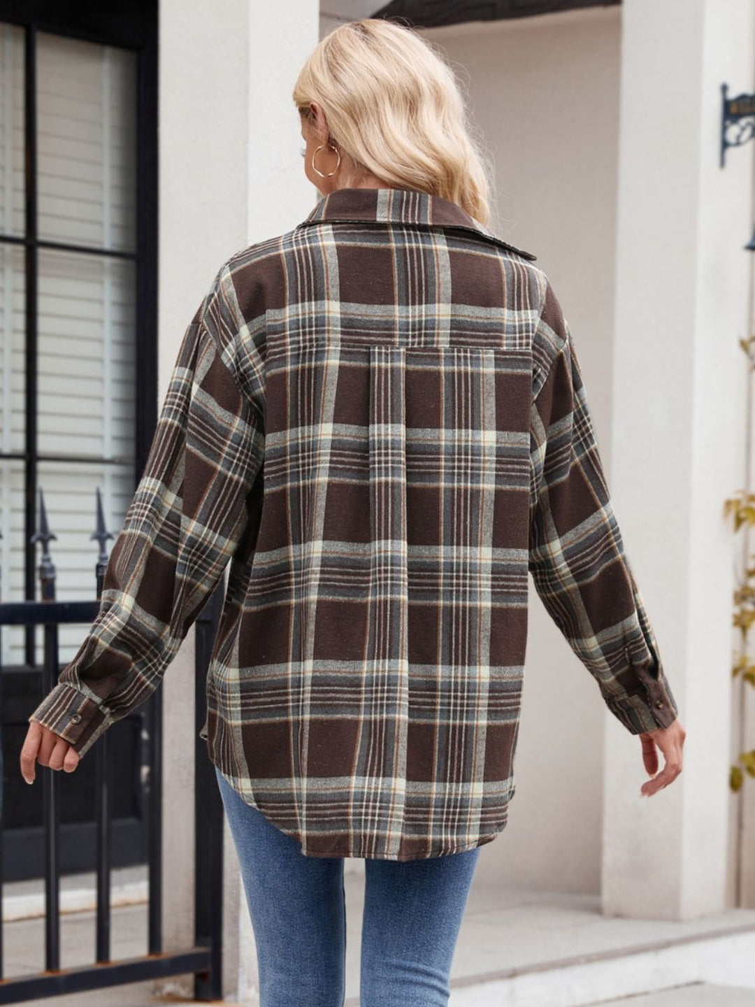 Levoire | Chemise À Carreaux À Manches Longues Et Poches