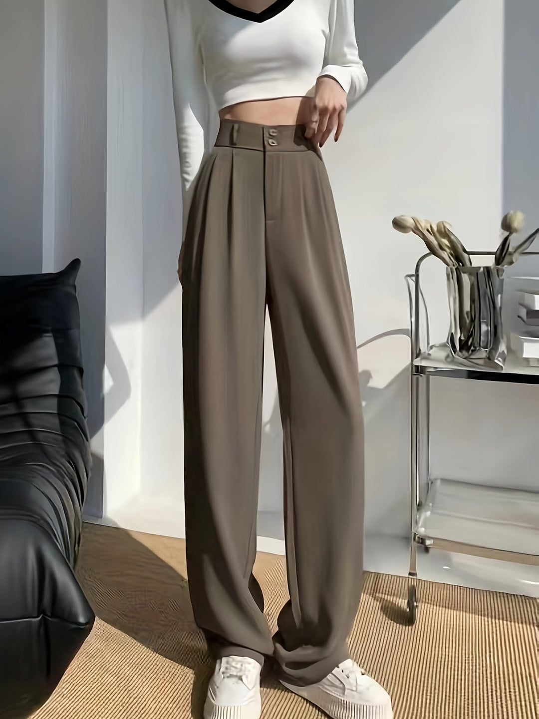 Levoire | Veste Chino De Loisir Pour Femmes Avec Fermeture Éclair Et Tissu Extensible