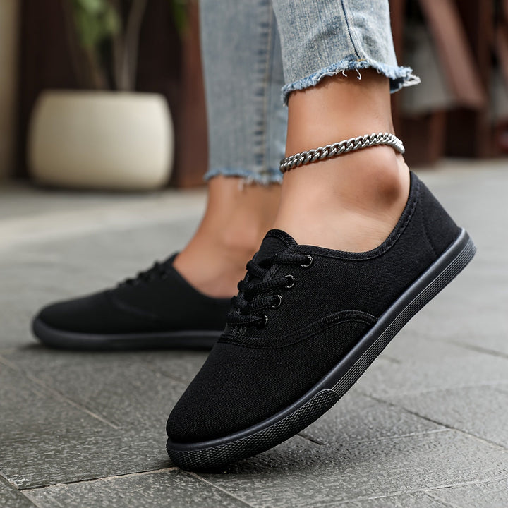 Levoire | Basses Chaussures En Toile Confortables Blanches