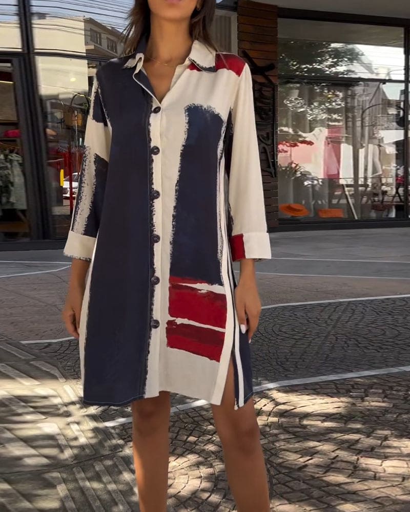 Levoire | Robe Avec Détails De Boutons Et Fentes Blanc