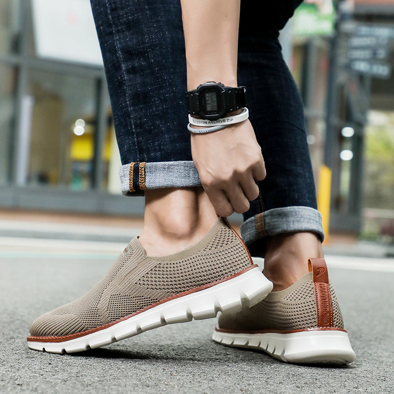 Levoire | Respirant Mesh Khaki Chaussures Pour Hommes