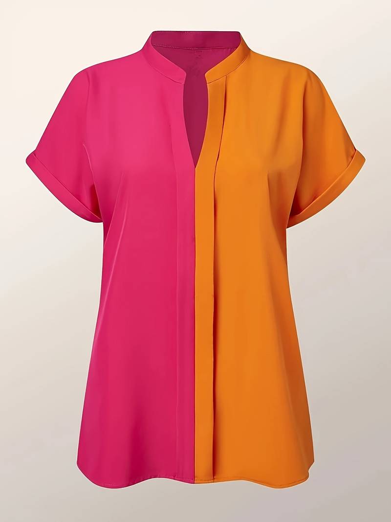 Levoire | Blouse De Bloc De Couleur 50/50 Stylée
