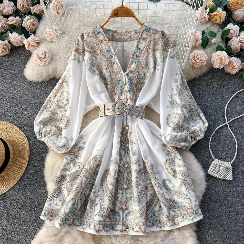 Levoire | Robe mi-longue soirée à manches courtes