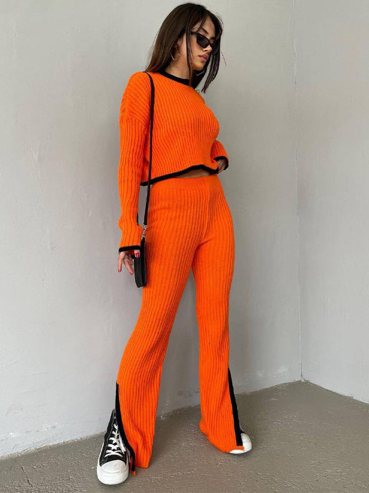 Levoire | Ensemble Deux Pièces Au Design Élégant Orange