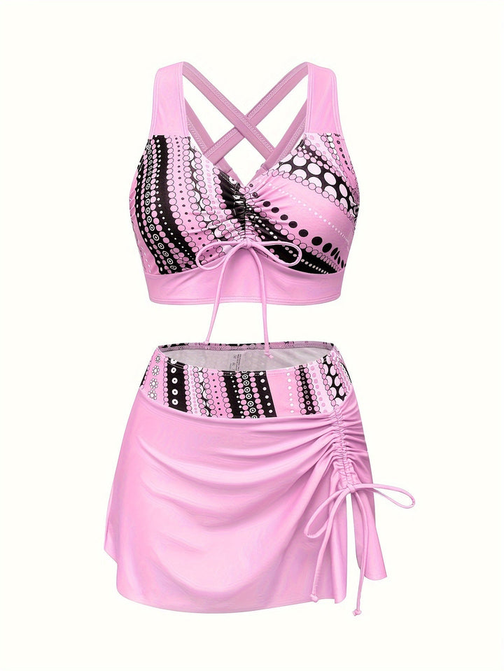 Levoire | Maillot De Bain Ensemble Avec Jupe Froncée Pour Femmes
