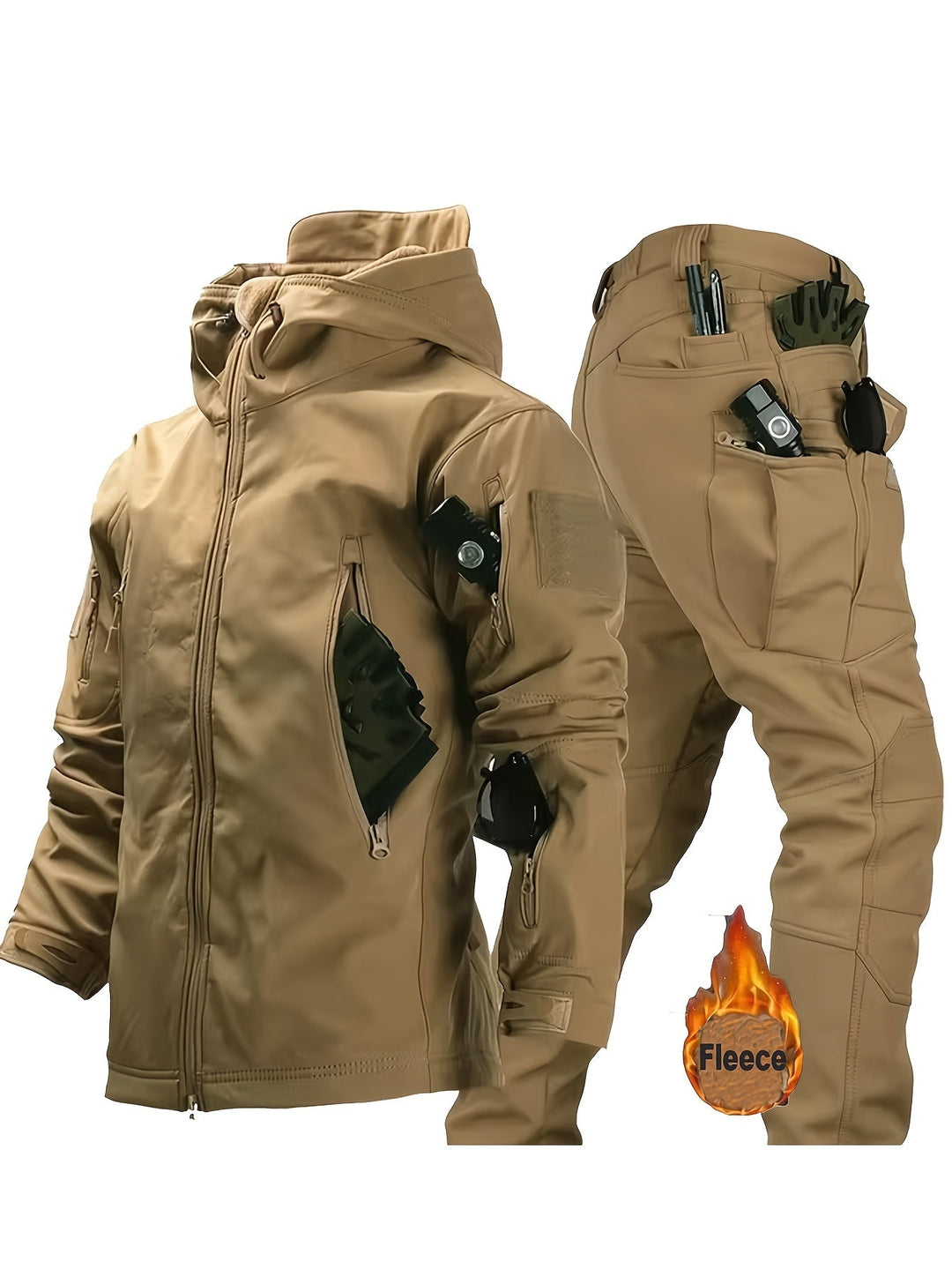 Levoire | Doudoune Softshell Haihdistus Veste À Capuche Et Pantalon