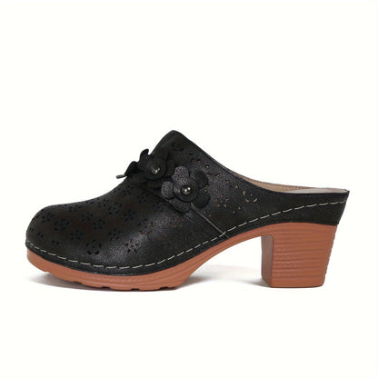 Levoire | Chaussures Élégantes Pour Femmes À Talons Épais Noir