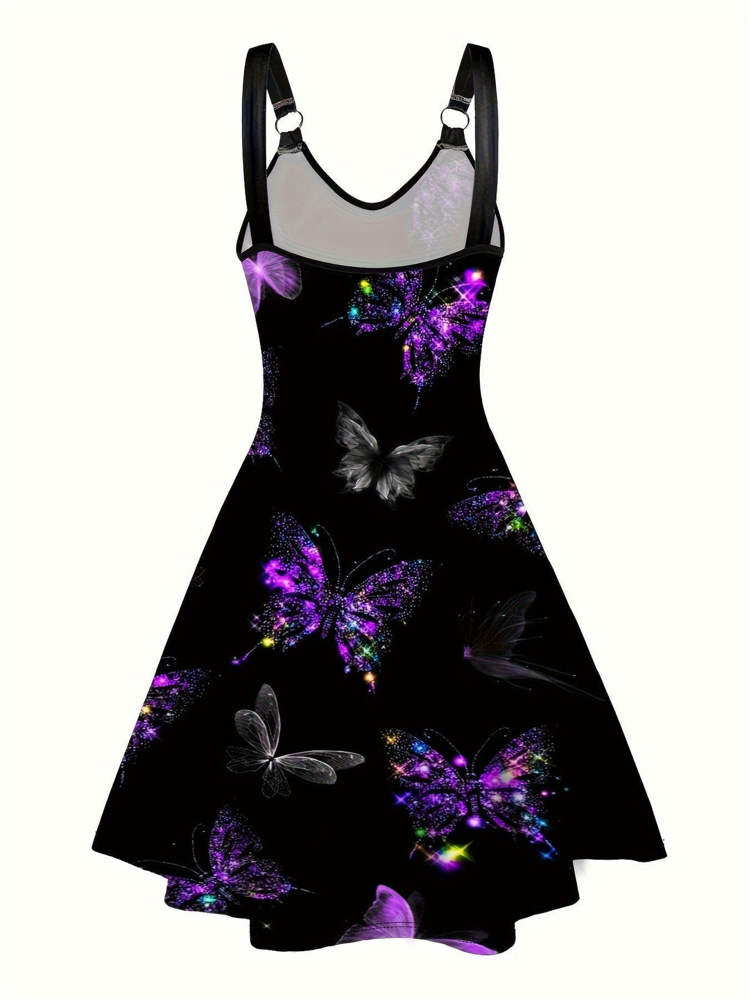 Levoire | Robe À Décolleté En V Imprimé Papillon Avec Des Cerceaux Pour Femmes