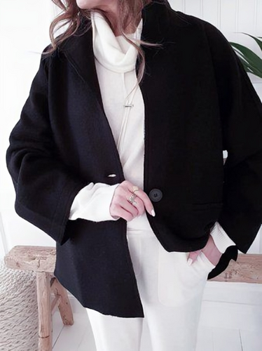 Levoire | Veste En Tricot Ample À Manches Longues Avec Boutons